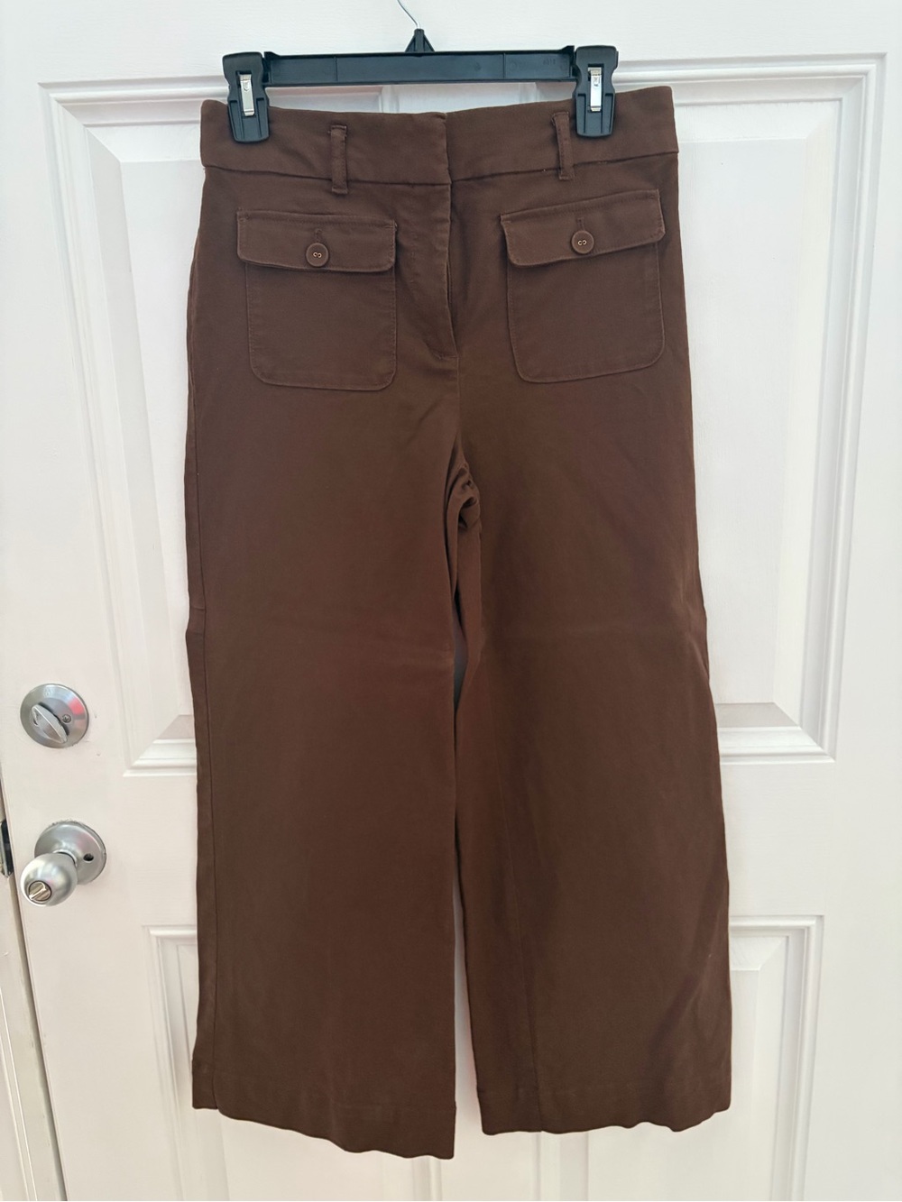LOFT Wide-Leg Pants in Brown